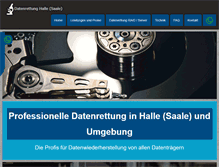 Tablet Screenshot of datenrettung-halle.com